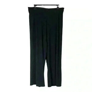 Zac & Rachel Black, wide flowy ribbed leg pants size Large